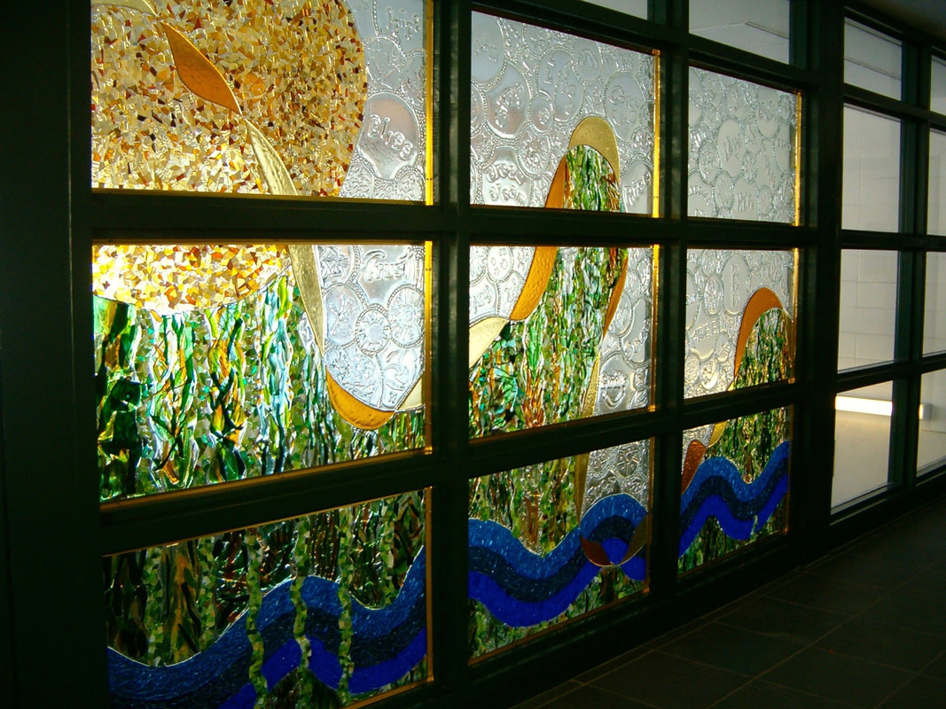 Lakefield College Fused Glass Art Installation